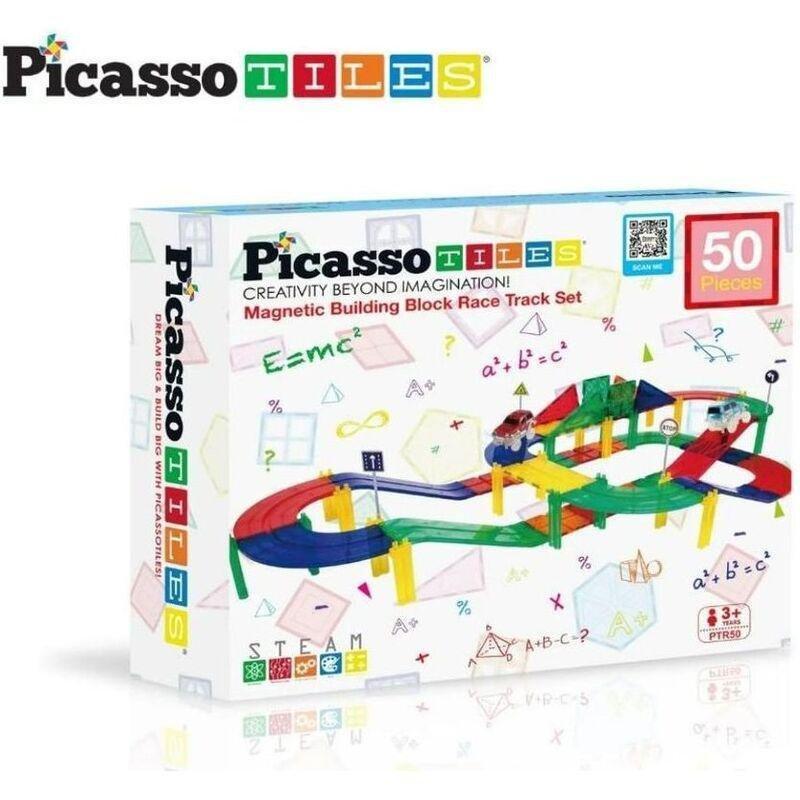 Picasso Magnetic Race Track 50 Pieces Magnetic Building Set, , large image number 0