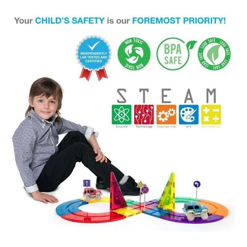 Picasso Magnetic Race Track 50 Pieces Magnetic Building Set, , large image number 1
