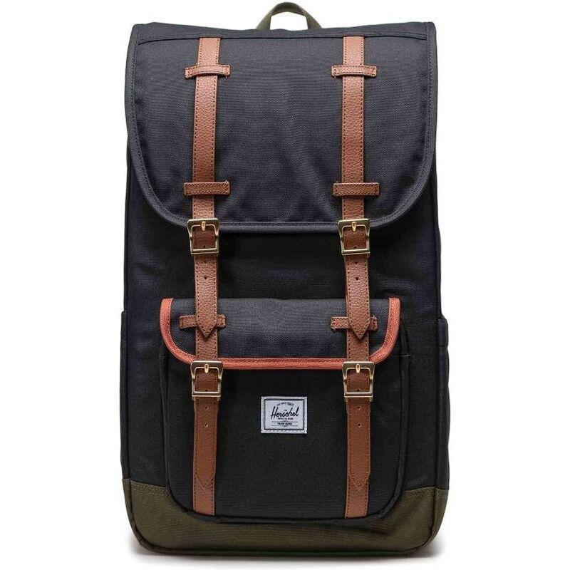 Herschel Little America Backpack - Black/Ivy Green, , large image number 0