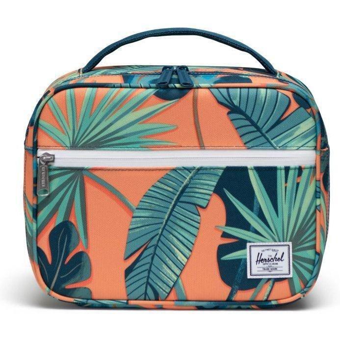 Herschel Pop Quiz Lunch Bag - Tangerine Palm Leaves, , medium