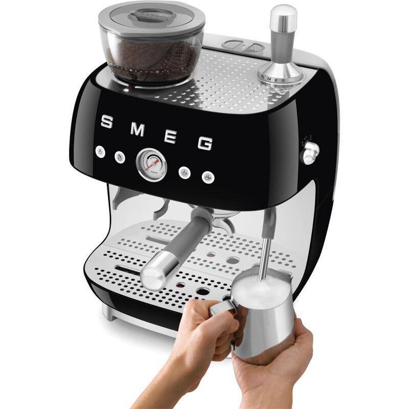 Smeg Coffee Machine With Grinder Black, , large image number 7