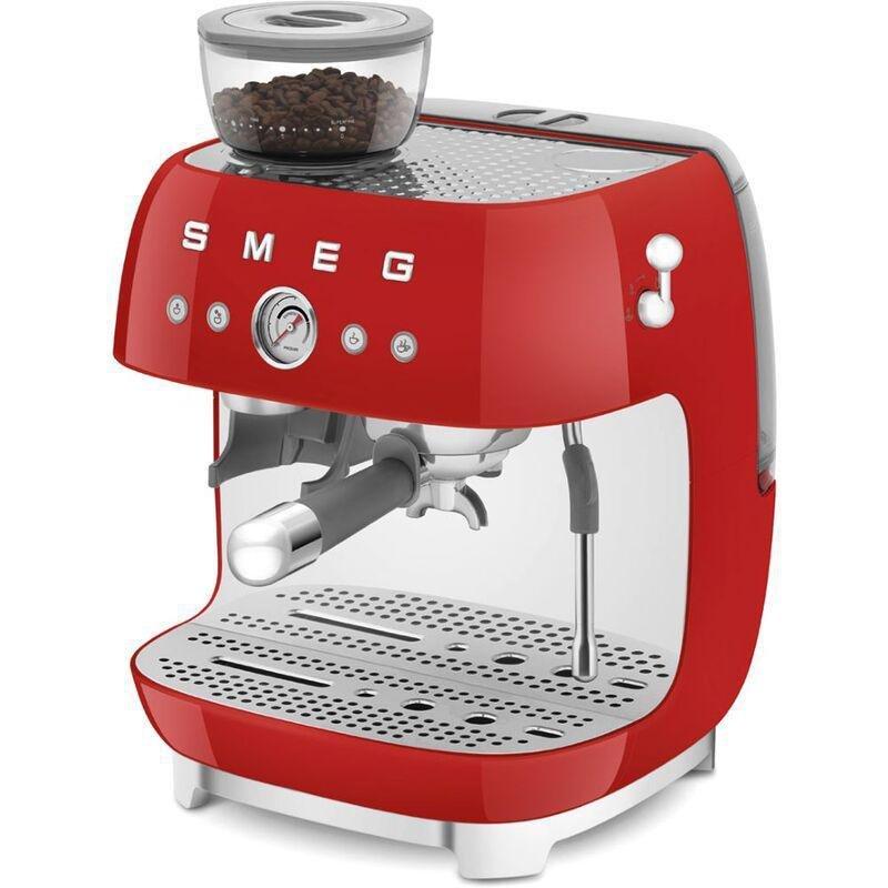 Smeg Coffee Machine With Grinder Red, , large image number 6