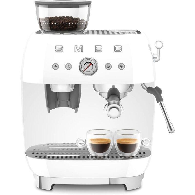 Smeg Coffee Machine With Grinder White, , large image number 6