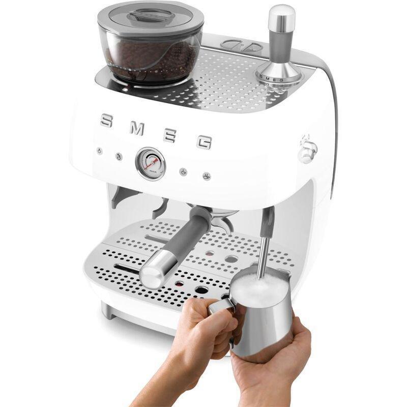 Smeg Coffee Machine With Grinder White, , large image number 9