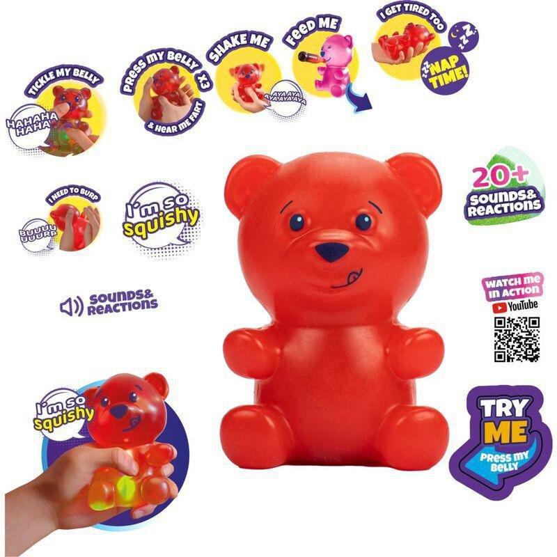 Eolo Gummymals Squishy Toy Gummy Bear Red, , large image number 1