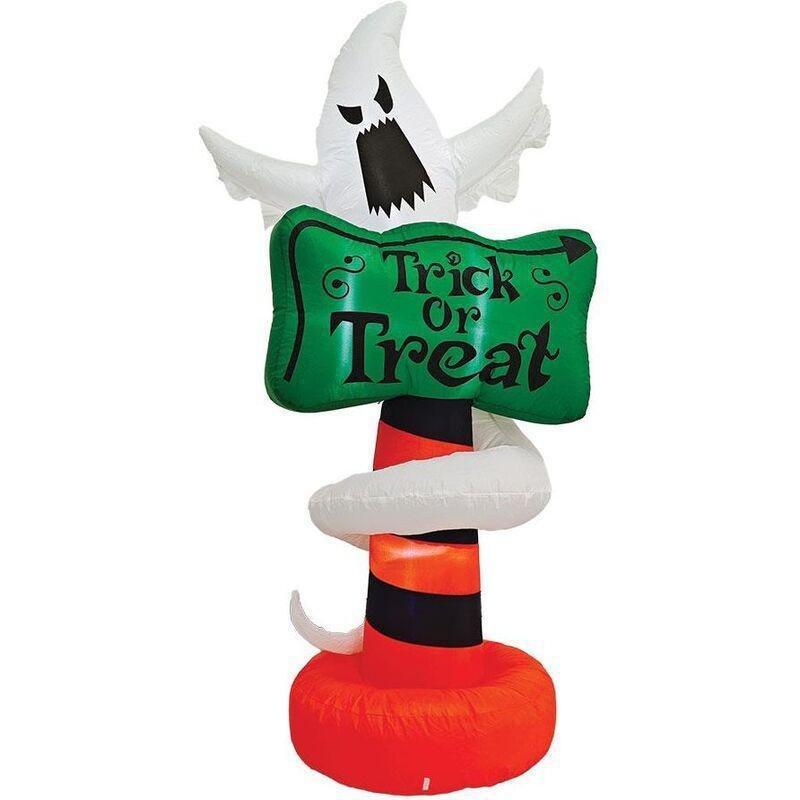 Mad Toys Inflatable Halloween Marker Trick Or Treat with LED Lights, , large image number 0