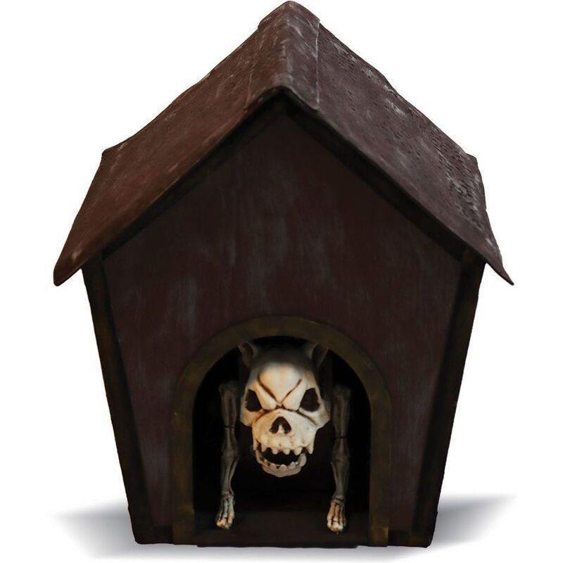 Mad Toys Barking Skeleton Dog Inside Doghouse with Light-Up Eyes And Sound, , large image number 1
