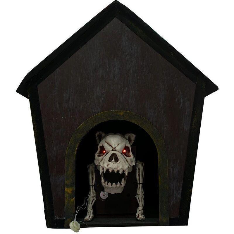 Mad Toys Barking Skeleton Dog Inside Doghouse with Light-Up Eyes And Sound, , large image number 3