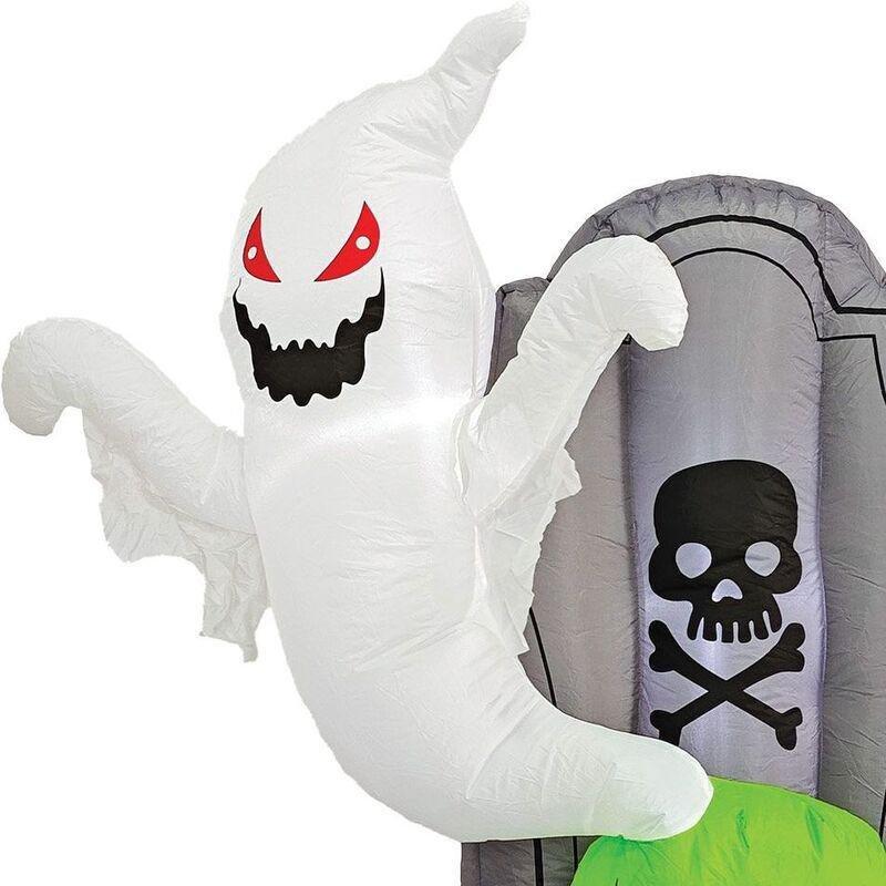 Mad Toys Inflatable Creepy Tombstone with LED Lights, , large image number 1