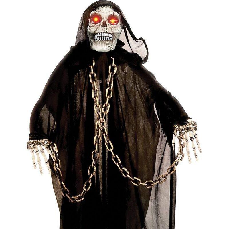 Mad Toys Hanging Chained Reaper with Ligh-Up Eyes And Sound, , large image number 1