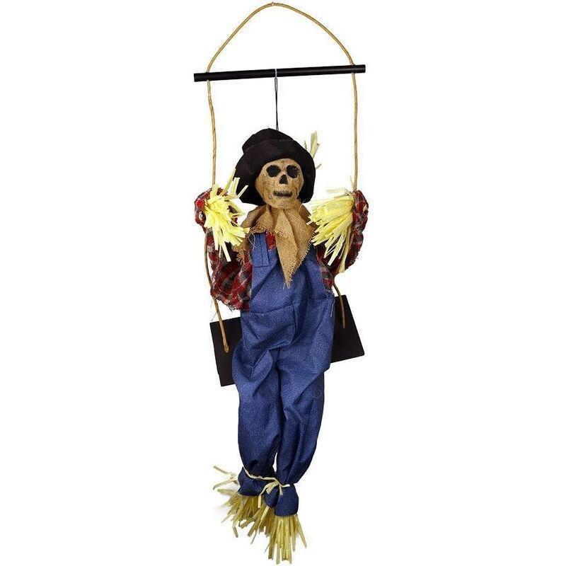 Mad Toys Creepy Swinging Scarecrow with Ligh-Up Sound Eyes And Sound, , large image number 0