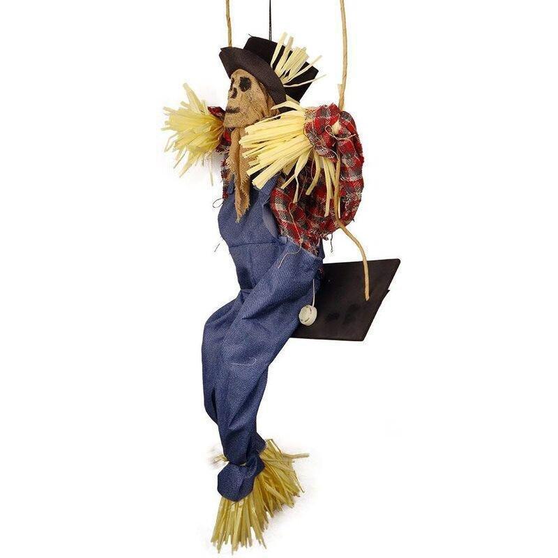 Mad Toys Creepy Swinging Scarecrow with Ligh-Up Sound Eyes And Sound, , large image number 2