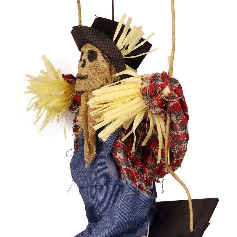 Mad Toys Creepy Swinging Scarecrow with Ligh-Up Sound Eyes And Sound, , large image number 3