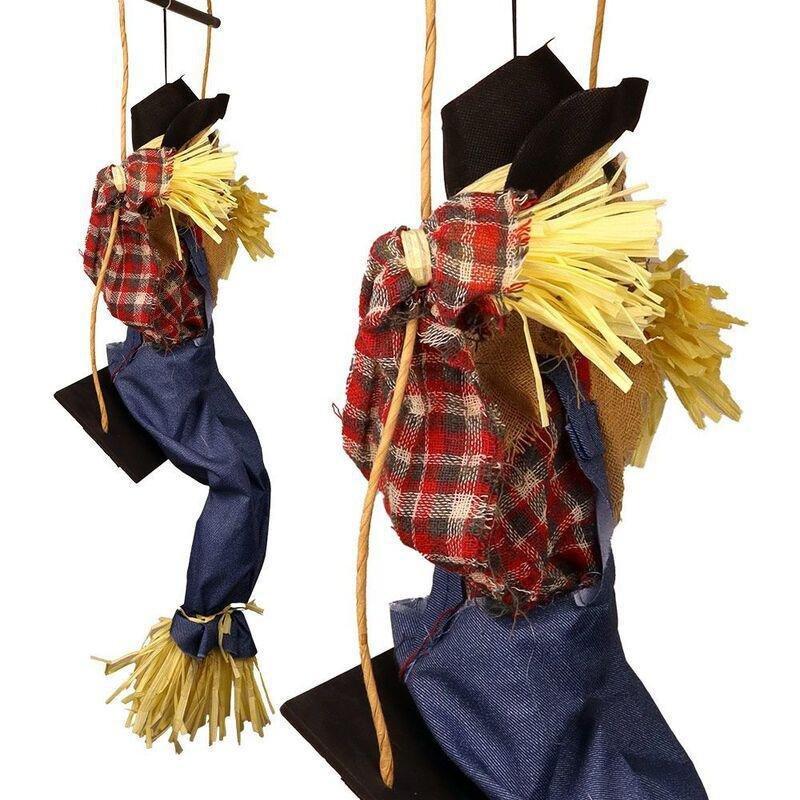Mad Toys Creepy Swinging Scarecrow with Ligh-Up Sound Eyes And Sound, , large image number 4