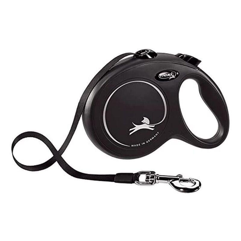 Flexi New Classic L Tape Cat/Dog Leash 5M - Black, , medium