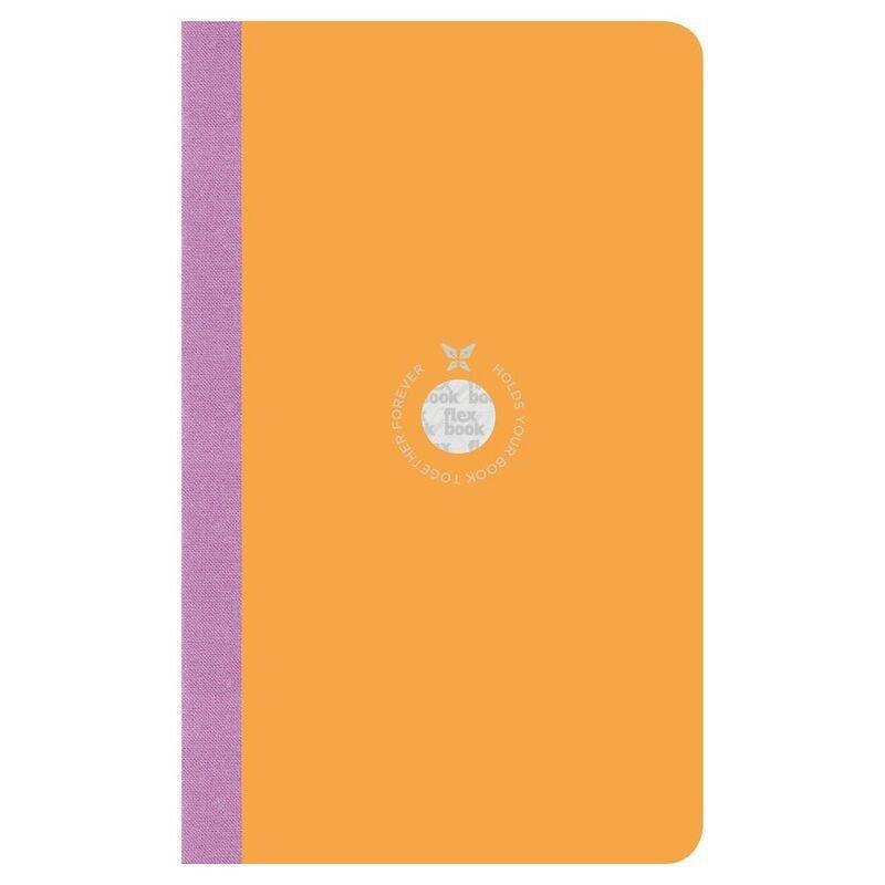 Flexbook Smartbook Ruled A5 Notebook - Medium - Orange Cover/Light Purple Spine (13 x 21 cm), , large image number 0