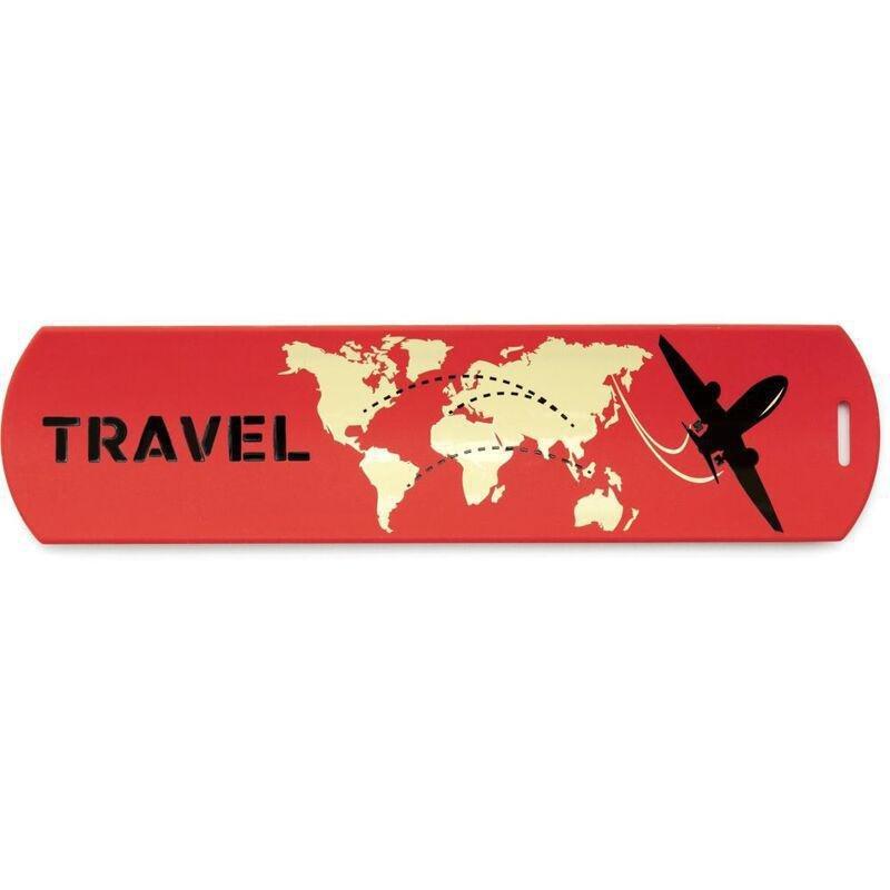Kikkerland Slap Luggage Tag - Red, , large image number 1