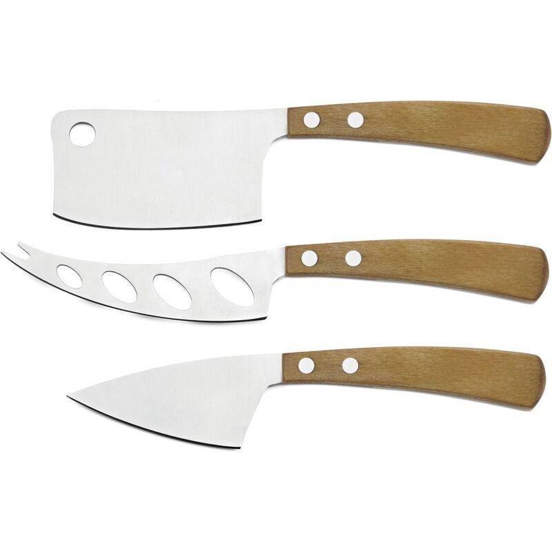 Legnoart Latte Vivo Cheese Knife Set With Light Wood Handle, , medium
