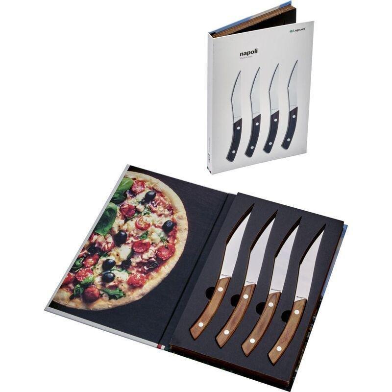 Legnoart Napoli Pizza Knives Stainless Steel Dark Handle (Set Of 4), , large image number 0