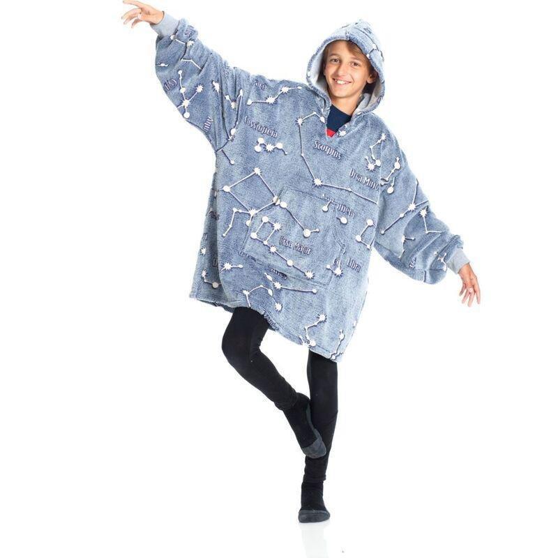 Kanguru Hoodie Wearable Blanket Kids Kangurone Glow Constellations, , medium