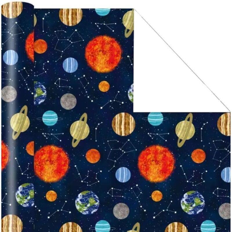 Share The Love Space Kids Gift Wrapping Paper (Roll), , medium
