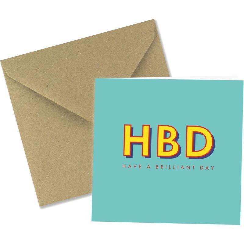 Share The Love Hbd Have A Brilliant Day - Birthday Greeting Card (15 x 15 Cm), , medium