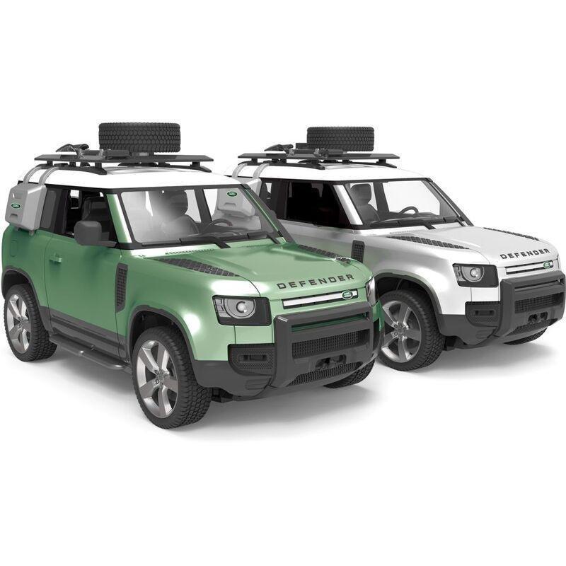 RW Land Rover Defender 1.12 Scale Remote Control Car - Silver or Army Green (Includes 1), , medium