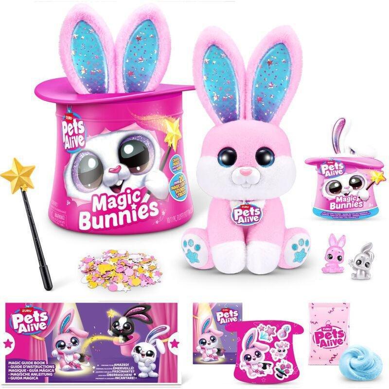Zuru Pets Alive Series 1 Magic Bunnies Surprise Plush (Assorted - Includes 1), , large image number 1