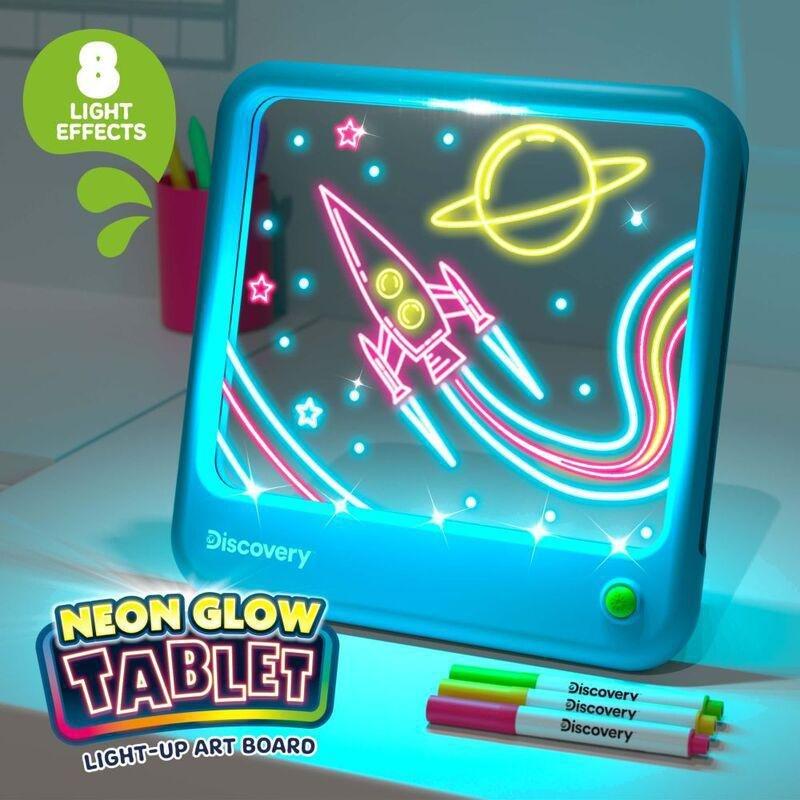 Discovery Neon Glow Tablet Light-Up Art Board, , large image number 2