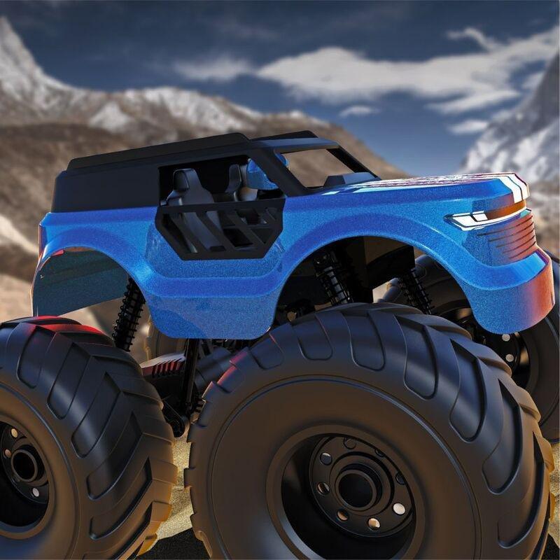 Sharper Image Rampage Renegade Off-Road Truck Remote Control Car - Blue, , large image number 5