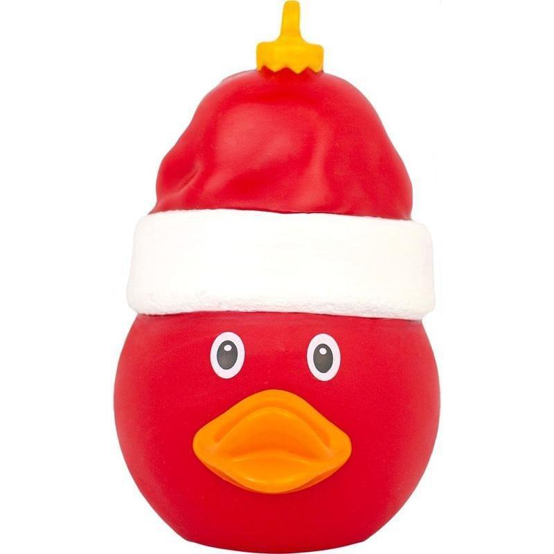 Lilalu Christmas Ball with Hat Rubber Duck (Red), , large image number 0