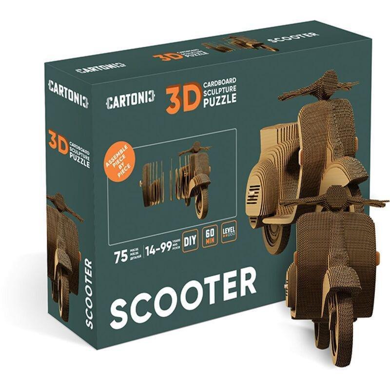 Cartonic 3D Scooter Puzzle (75 Pieces), , large image number 1