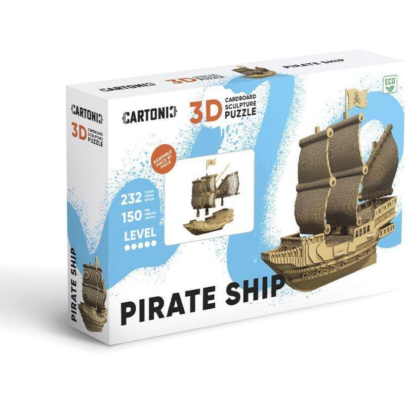 Cartonic 3D Pirate Ship Puzzle (232 Pieces), , large image number 2