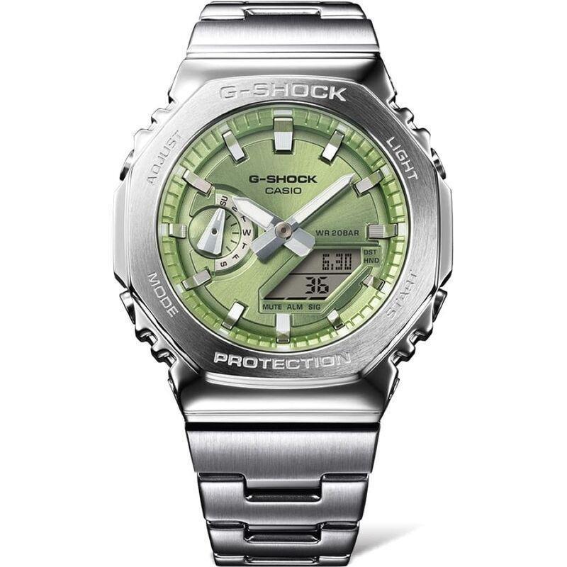 Casio GM-2110D-3ADR G-Shock Men's Analog/Digital Stainless Steel Watch - Silver, , large image number 1