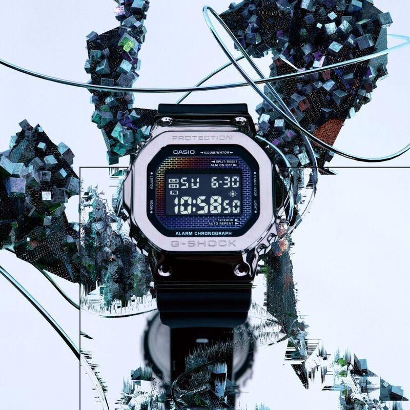 Casio GM-5600RW-1DR G-Shock Men's Digital Resin Watch - Black / Silver, , large image number 1