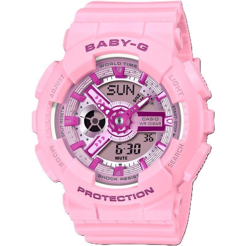 Casio BA-110YK-4ADR Baby-G Women's Analog/Digital Resin Watch - Pink, , medium