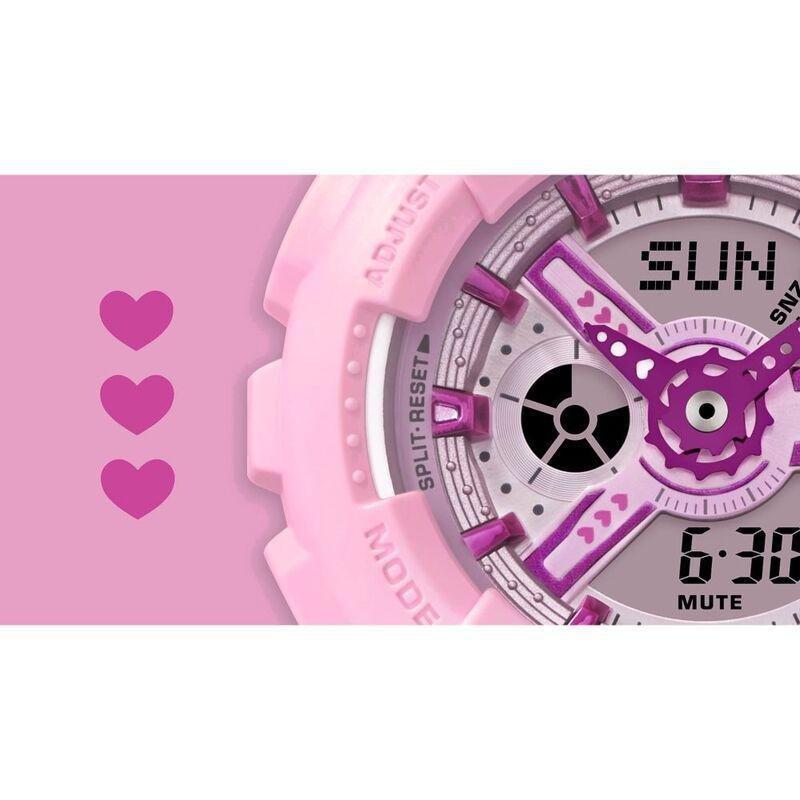 Casio BA-110YK-4ADR Baby-G Women's Analog/Digital Resin Watch - Pink, , large image number 2