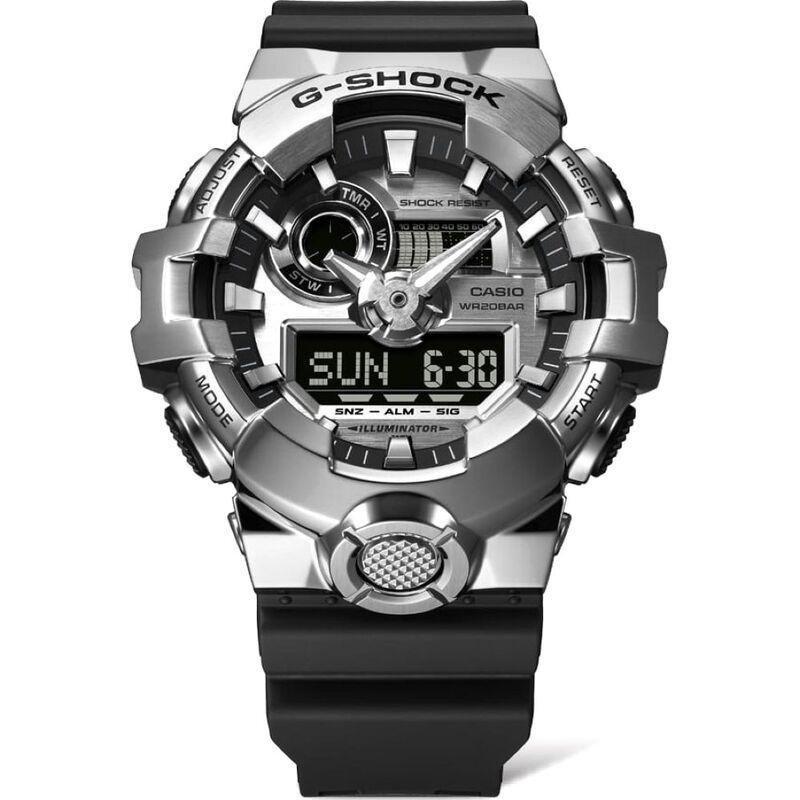 Casio GM-700-1ADR G-Shock Men's Analog/Digital Resin Watch - Black / Silver, , large image number 2