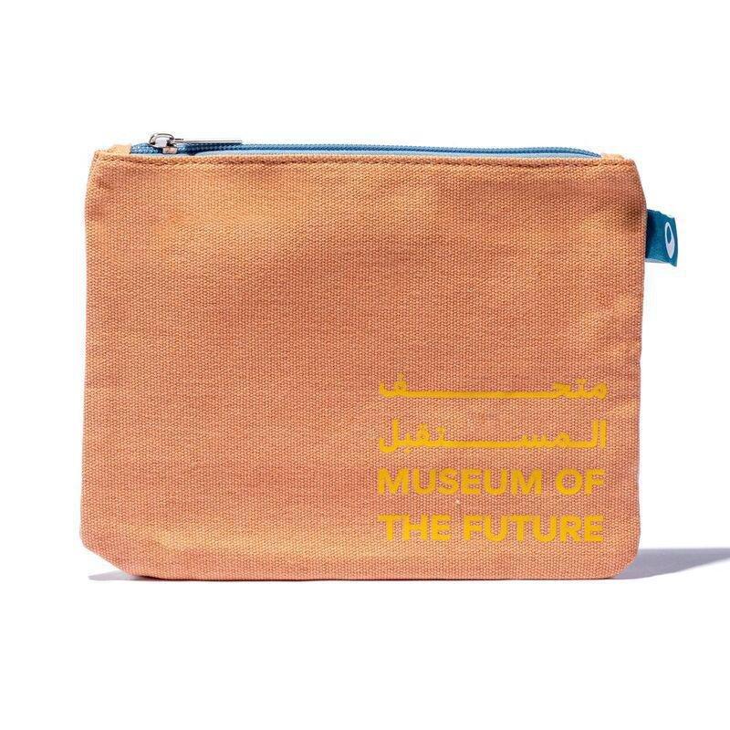 Museum of the Future Pouch / Pencil Case - Orange/Light Blue, , medium