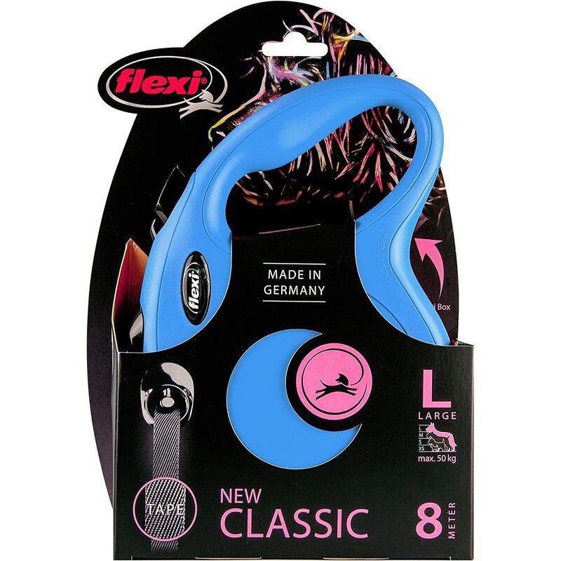 FLEXI - Flexi New Classic L Tape Cat/Dog Leash 8M - Blue
