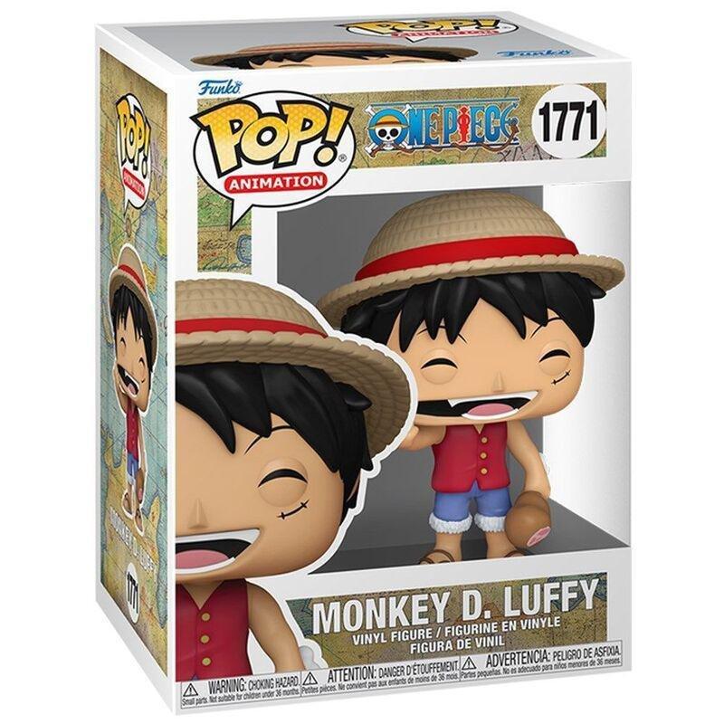 Funko Pop! Animation One Piece Monkey D. Luffy with Meat Vinyl Figure, , large image number 1