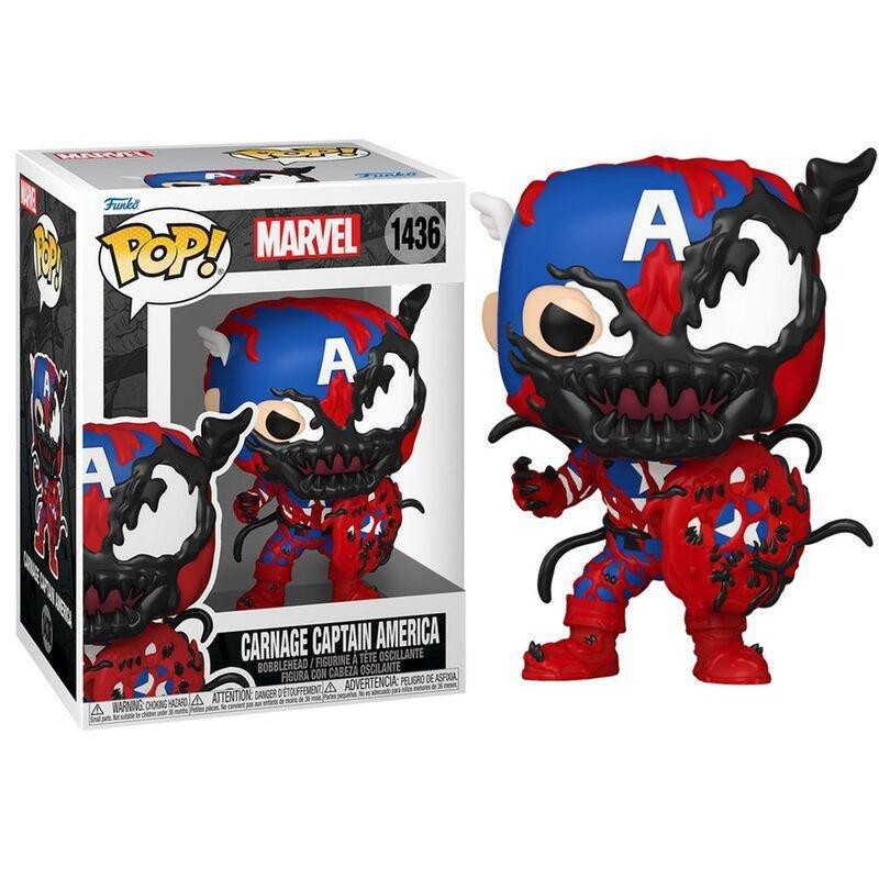 Funko Pop! Marvel Carnageized Captain America Vinyl Figure, , large image number 2