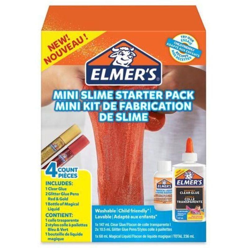 Elmer's Mini Slime Starter Pack Red And Gold (Pack of 4), , large image number 0