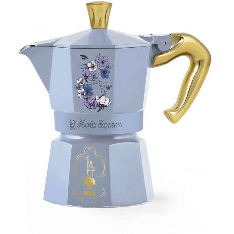 Bialetti Bridgerton Moka Espresso Maker - Blue (Makes 3 Cups), , medium