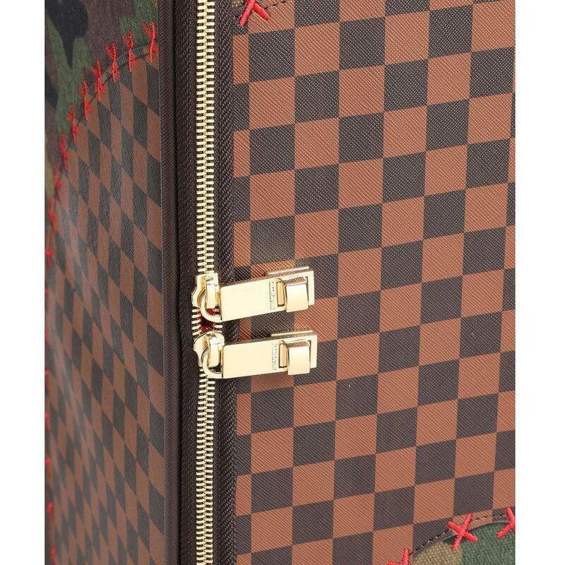 Sprayground Camo Shark Shape Check Soft Luggage, , large image number 2