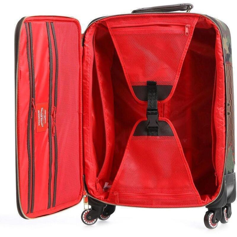 Sprayground Camo Shark Shape Check Soft Luggage, , large image number 4