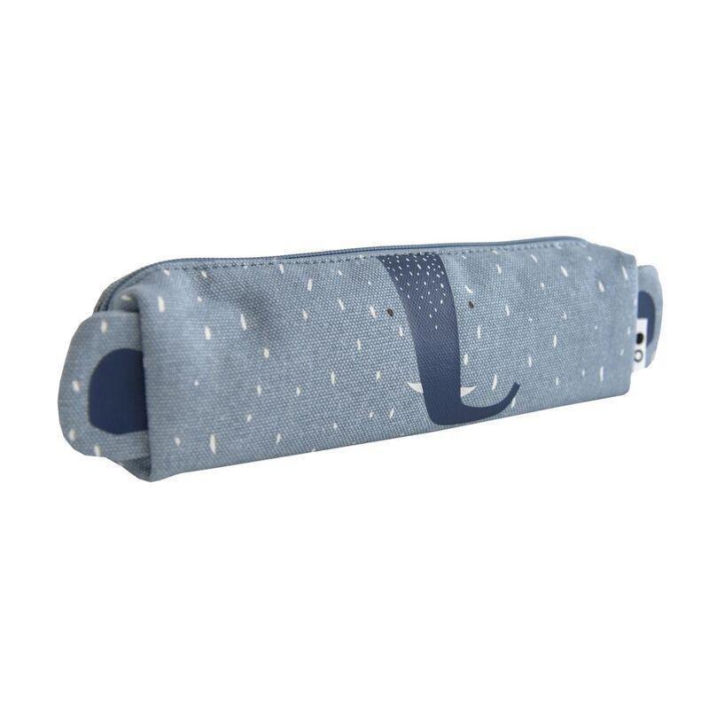 Trixie Mr Elephant Long Pencil Case Blue, , large image number 0