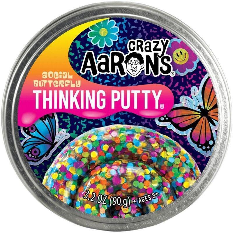 Crazy Aaron's Trendsetters Social Butterfly Thinking Putty, , medium
