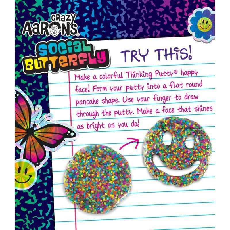 Crazy Aaron's Trendsetters Social Butterfly Thinking Putty, , large image number 1