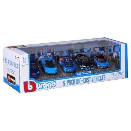Bburago Blue Collection Die-Cast Model Car (Pack of 5) 1:64 Scale, , large image number 0